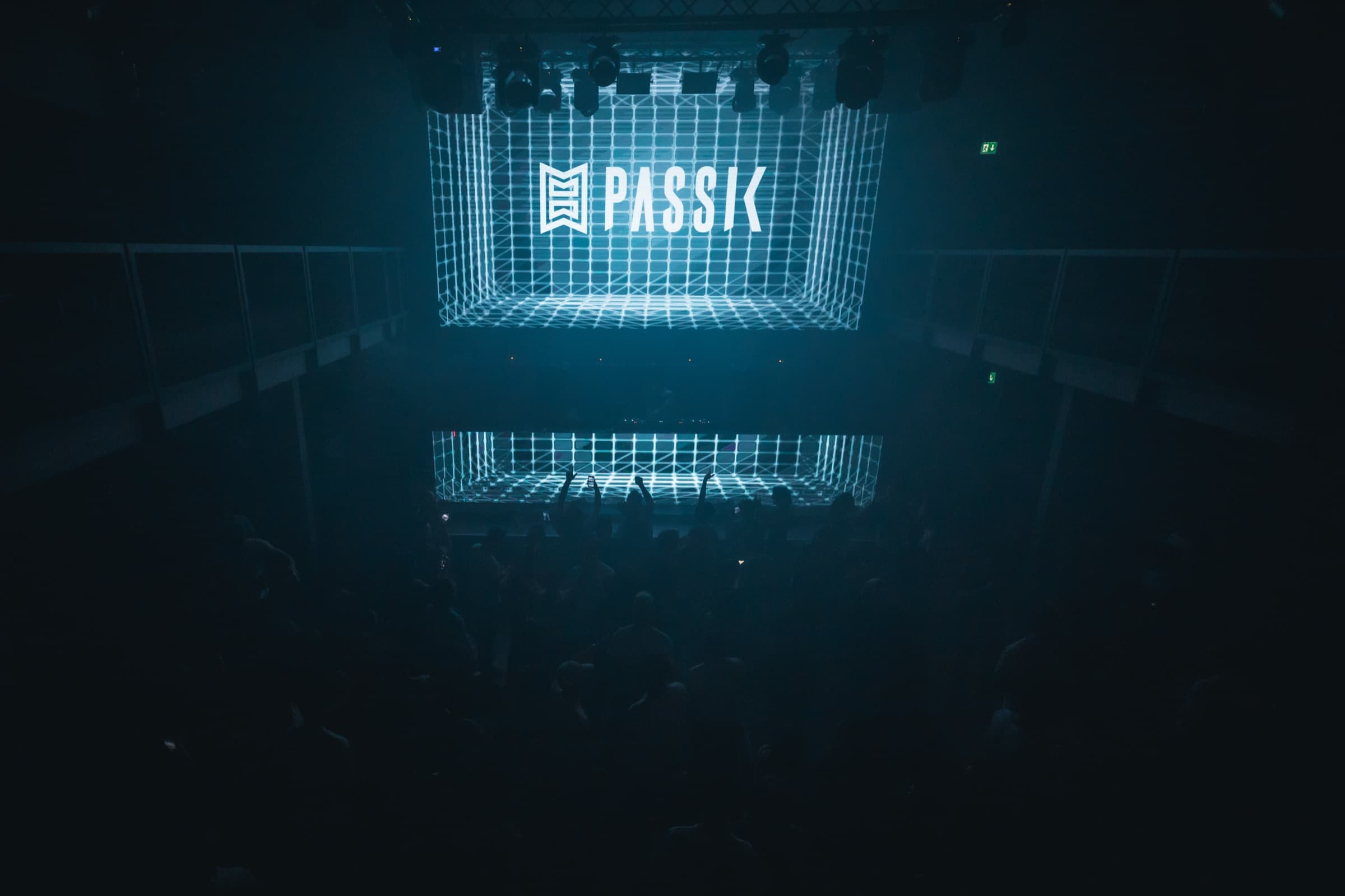 PASSIK logo on the LED wall at MÄX Zürich